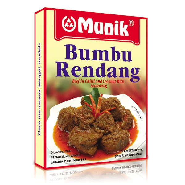 Jual Bumbu Rendang Sapi Lezat dan Siap Saji | Munik